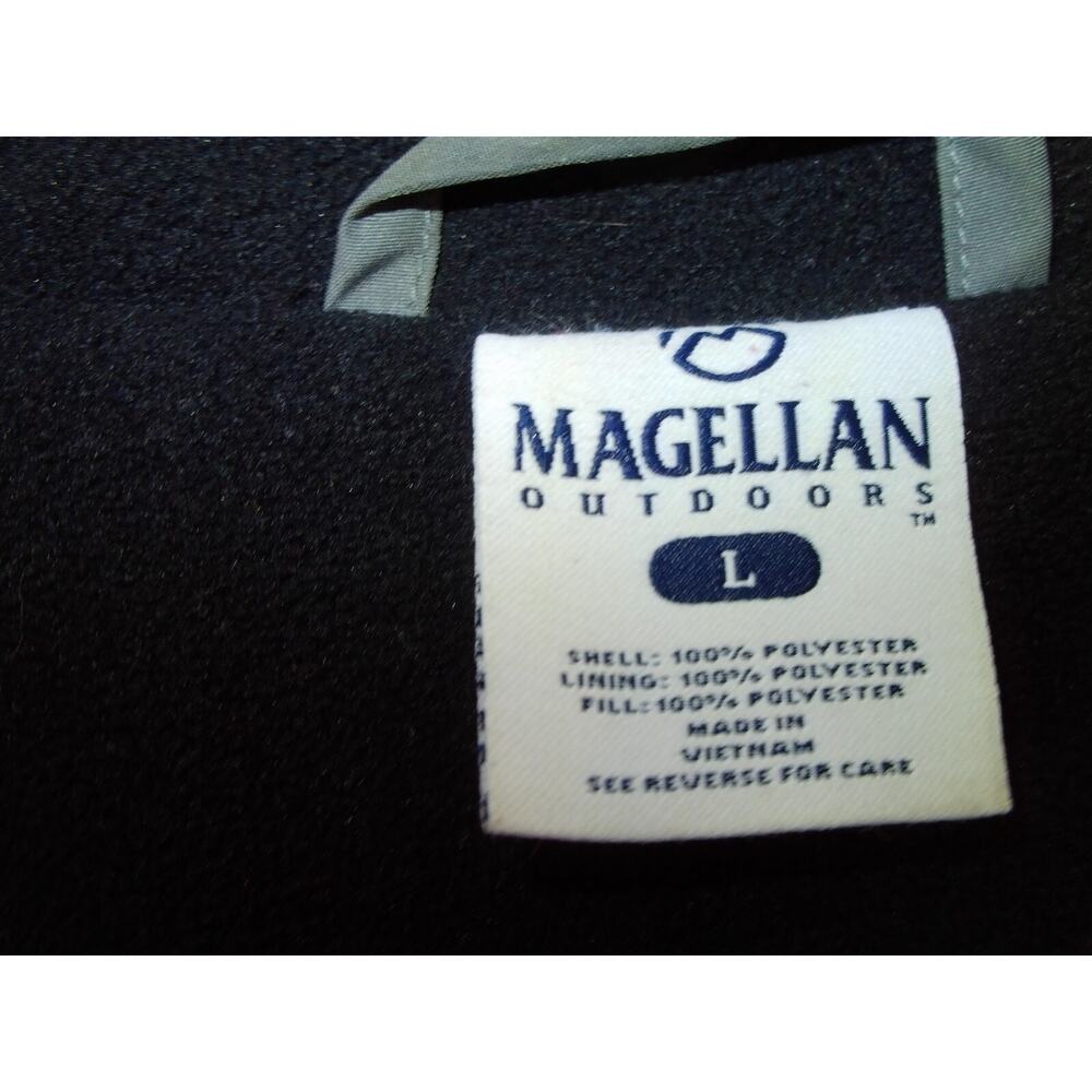Magellan‎ Jacket Hood Softshell Zip Front Pockets Fleece Lined Gray Size Large - Picture 5 of 16
